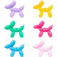 Candy Color Balloon Dog Squishy Soft TPR Squeeze Toy Stress Relief Fidget Toy Kawaii Cartoon Animal Sensory Decompression Gift