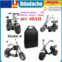 Für Harley Batterie Citycoco Elektrobatterie 60V 20Ah-40Ah für 250W~1500W Harley Motorrad Wasserdichte Lithium-Batterie + 67,2V Ladegerät