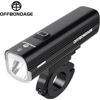 OFFBONDAGE 1000LM Bicycle Front Light Aluminum Alloy Bike Headlight Light USB Rechargeable MTB Road Bike Cycling Lamp Bright