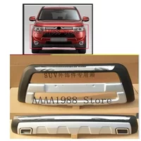 2013 2014 2015 for Mitsubishi Outlander Front or Rear Bumper Diffuser Protector Guard Skid Plate Car Styling Accessories