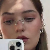 Punk Non Piercing Nose Clip Retro Fashion Faux Pearl Nose Ring Fake Face Ring Nose Nail Hip Hop Body Jewelry Gifts for Women Men