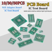 10/30/50pcs SOP Patch Adapter Board SOP8 SOP10 SOP16 SOP28 TQFP QFN IC Test Board PCB Board
