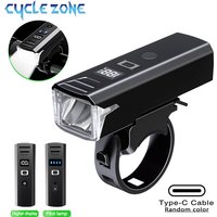 Smart Sensor Bicycle Front Light Type-C Charging LED Bike Head Lamp MTB Bike Flashlight Bicycle Headlight Cycling Accessories