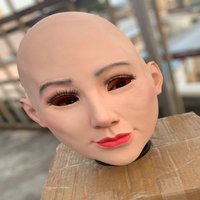 New beautiful girl mask fleshy skin cosplay COS silicone 3d funny mask silicone mask