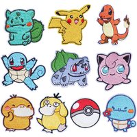 Kawaii Animals Patch Anime Game Embroidered Patches For Clothing DIY Iron on Patches For Clothes Jacket Cartoon Patch Stickers