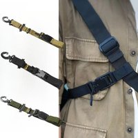 1Pc Shoulder Bag with Three-point Auxiliary Stabilizing Strap Adjustable Crossbody Bag Motorcycle Extension Fixed Shoulder Strap