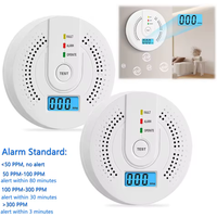 Carbon Monoxide Detector CO Gas Monitor Alarm Sound & Light Warning CO Sensor Detector with LED Digital Display for Home Office
