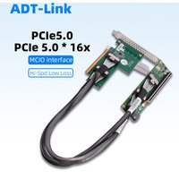PCIe 5.0 X16 Adapter Card MCIO To PCI-E 5.0 Riser Backplane for Independent Graphics GPU External Expansion NIC/X16/X Split8