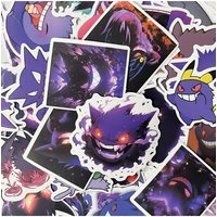 AliExpress Bandai 50PCS Cool Gengar Cartoon Stickers Popularity Anime Decals Funny Graffiti DIY Laptop Guitar Bike Kids Gift