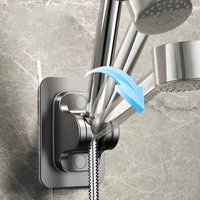 NEW SALE Wall Mounted Strong Adhesive Shower Head Bracket Abs Waterproof Adjustable Bathroom Shower Bracket Easy To Install Base