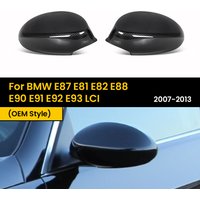 Real Dry Carbon Fiber Rearview Side Mirror Covers For BMW E87 E81 E82 E88 E90 E91 E92 E93 LCI 2007-2013 OEM Style