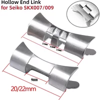 2pcs Curved End Link for Seiko SKX007 for Jubilee Band Connector for Rolex Stainless Steel Adapter Watch Accessories 20mm 22mm