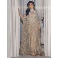 Customized Evening Dresses Luxury sexy Prom Dress Caftan Nude Wedding Formal Elegant Exquisite High Quality Party Gown for Women