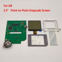 2.5-inch grayscale screen suitable for Gameboy GB DMG LCD Easy to install. No need to cut open the shell