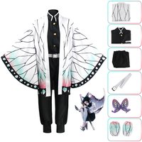 Anime Kochou Shinobu Cosplay Costume Kochou Uniforms for Women Butterfly Printing Sleeve Kimono For Kids Adult Halloween Party