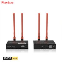 5.8G Wireless HDMI KVM Extender 300m 1080P USB HDMI KVM Wireless Video Transmitter Receiver with IR HDMI Loop-Out For PC TV DVD