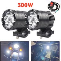 Reflektor LED do motocykla BMW R1200GS ADV F800GS F650 K1200S, uniwersalna lampa przednia LED, światło przeciwmgielne z przełącznikiem, 300W 12V