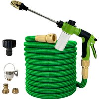 NEW Garden Water Water Hose Expandable Double Metal Connector High Pressure rubberl Magic Water Pipes For Garden Farm Irrigation