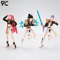 9L3D Printe Games Series Lucky13 Dummy13 Anime Girl Figure Model Movable Joints Collectible Desktop Decoration Model Toys Gifts