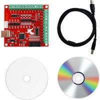 Breakout board CNC USB MACH3 4-AXIS Controller Card Support Stepper and Servo Motor 100Khz With USB Cable Software Hard Drive