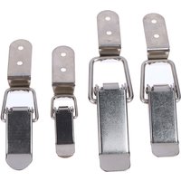 90 Degree Duck-mouth Buckle Hook Lock Iron Spring Loaded Draw Toggle Latch Clamp Clip Metal Hasp Latch Catch Clasp Toolbox Latch
