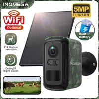 INQMEGA 5MP 2K HD 4G Bezprzewodowa Kamera Solarna WiFi Zewnętrzna Bateria 10000mAh Kamera Bezpieczeństwa WiFi Wodoodporna Wykrywanie Ruchu PIR Wykrywanie Zwierząt