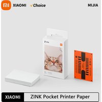 Original 100% Xiaomi ZINK Pocket Printer Paper Self-adhesive Photo Print 50pcs Sheets Xiaomi 3-inch Mini Pocket Photo Printer CN