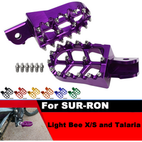 Motorcycle CNC Aluminium Footpegs Foot Pegs Rests Pedals For SUR-RON Light Bee X/S-Talaria Endurance racing off-road vehicles