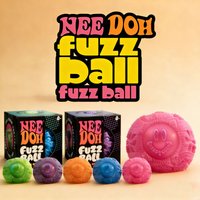 Kawaii Nee Doh Fuzz Ball Stress Ball Blind Box Soft Fluffy Squeeze Toys Anti-Anxiety Squishy Ball Portable Office Relaxing Gift