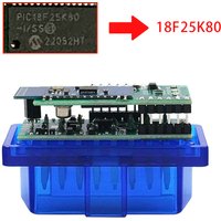 Scanner disgnostique de voiture Super Mini ELM327, Compatible Bluetooth V1.5 PIC18F25K80 Android IOS ELM 327 OBD OBD2 2 pièces