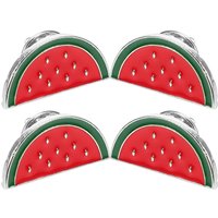 4 Pcs Watermelon Brooch Enamel Pins Pines Gaza Clothespin Cartoon Cute Brooches Pearl