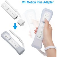 2 Set For Nintendo Wii Motion Plus Adapter Sensor+Silicon Case for Nintendo Wii Remote Controller Motion Enhancer Games