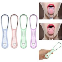4/12/24pcs Tongue Cleaner Tongue Cleaning Scraper Reusable Oral Cleaning Scraper Multicolor Oral Hygiene Care Tongue Brush Tool
