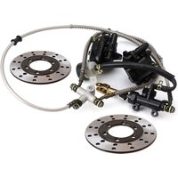 Foot brake Rear Hydraulic Double Disc Brake Caliper System With Oil Cup For 150cc 200cc 250cc ATV UTV Buggy Quad Dirt Bike Parts