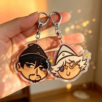 Witch Hat Atelier Olruggio Qifrey Keychains Jewelry Manga Game Fans Gifts