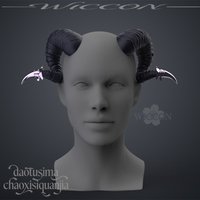 Jester Lavorre Cosplay Horns 3D Printed PLA Demon Dragon Style Headwear Accessories For Critical Role Events