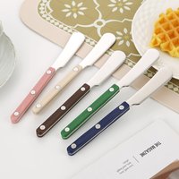 304 stainless steel butter knife ABS plastic handle butter knife chocolate cheese bread oiling knife