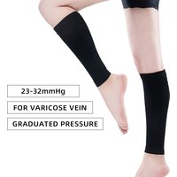 Legbeauty 23-32mmHg Elastic Medical Compression Sock Women Varicose Vein Fatigue Relief Leg Warmer Pressure Calf Sleeve Stocking