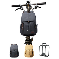 Litepro High-Quality Canvas Waterproof Bike Bag Men's Laptop Package Detachable Backpack For Brompton Bicycle Bag
