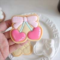 Butterfly Bow Love Cherry Biscuit Mold DIY Girl Lovly Cherry Cake Decorating Tools Fondant Cookie Cutters Stamps Birthday Gifts