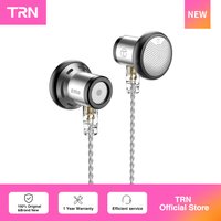New TRN EMA 14.2mm Dynamic Driver In Ear Earphone Bass Metal Flat Head Plug Earburd Replaceable Headset T350 MT4 For Xiaomi