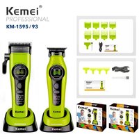 Men's Hair Clipper KM-1593KM-1595Kemei Professional Hair Clipper,external Rotor with Charging Stand,brushless Motor,hair Trimmer