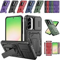 Folding Bracket Heavy Armor Case for Samsung Galaxy S26 S25 Ultra S24 A17 A26 A16 A36 A56 Shockproof Camera Lens Protector Cover