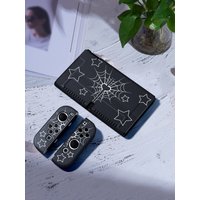 Spider web Case for Nintendo Switch OLED, NS Game Accessories,Handheld Separable Shell for NS Joycon, Switch Cover