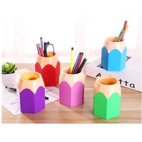 Cute Desktop Pencil Holder Makeup Brush Pen Holder,Storage Pen Holder, Vase Pencil Pot Stationery Container For Classroom Office