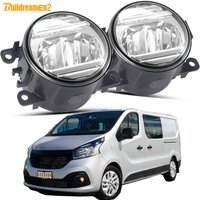 Ensemble de phares antibrouillard LED pour voiture, 2 pièces, pour Renault Trafic 3/III X82 2014 – 2020 30W H11, pour pare-choc avant, feux de jour DRL