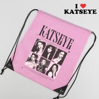 AliExpress Potdemiel HOT KATSEYE Bundle Pocket Drawstring Backpack Fashion Idol Printed Large Capacity Sport Bag Cartoon Gift Bags Cycling Knapsack