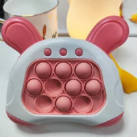 Children Quick Push Pop Light Up Game Machine Kids Quickly Electronic Bubble Whack-a-mouse Toys Decompress Toys Christmas Gifts