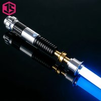 JS Verbessertes RGB3.0 Lichtschwert, Metallgriff, für schwere Duelle, Bewegungssteuerung beim Schwung, unendliche Farbwechsel, Schlaggeräusch