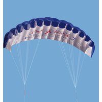 Parafoil Kite Professional Large 1.4m Dual Line Stunt Parafoil Parachute with 2 Handle for Beach Outdoor Fun for Adults Children